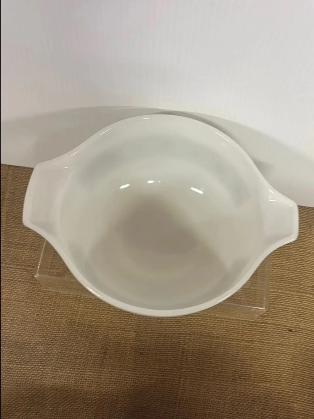 PYREX • Vintage #442 VERDE Cinderella 1.5 QT Mixing Bowl • Square Flower USA
